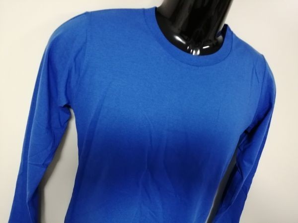 kkaa381-ju5 ■ maximum ■ マキシマム Tシャツ カットソー トップス 長袖 コットン 青 ブルー 150 新品_画像5