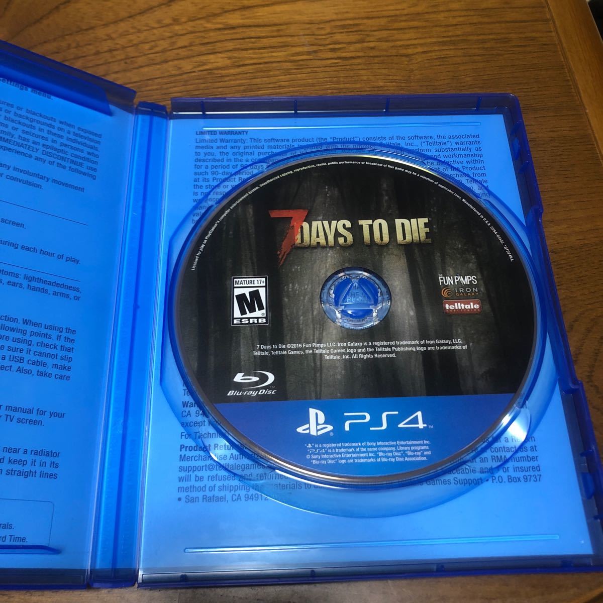 送料無料！ 北米版 7 DAYS TO DIE PS4 セブン デイズ トゥー ダイ PS4 7days ソフト カセット
