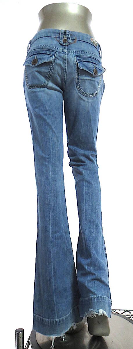 二点落札で送料無料！ 2A4 joes jeans ジョーズ ジーンズ デニム W23 レディース ボトムス 72㎝ インディゴ ライト ブルー_画像5