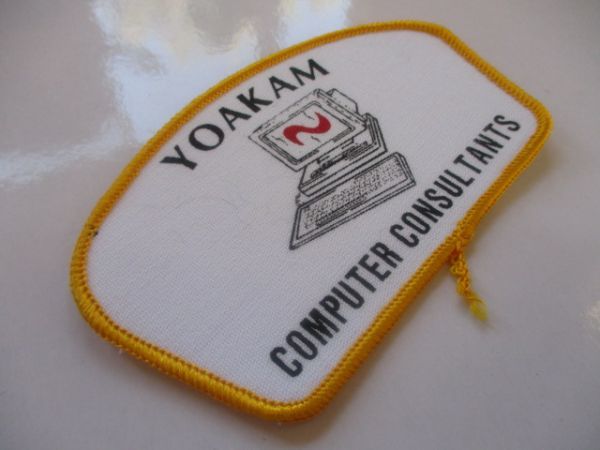 ビンテージ YOAKAM コンピューター パソコン 旧型 ロゴ プリント ワッペン/企業 パッチ 刺繍 USA 古着 アメリカ 海外 483_画像5