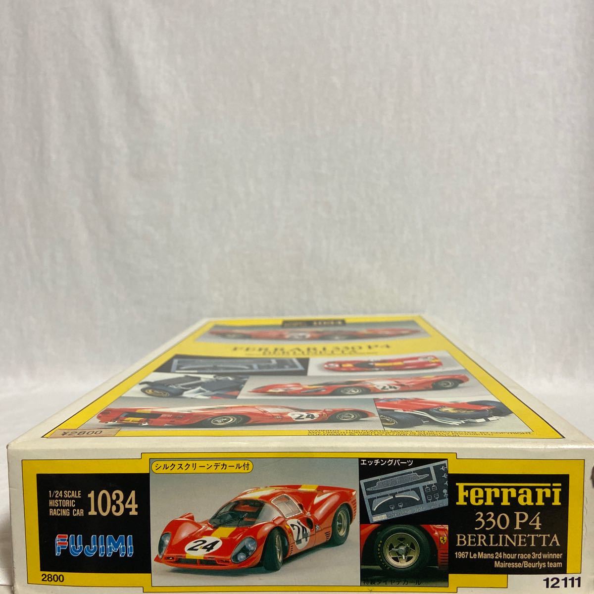 未組立 フジミ 1/24 フェラーリ 330P4 ベルリネッタ #24 Ferrari 1967 ルマン 24時間レース 絶版 プラモデル ミニカー モデルカー_画像2