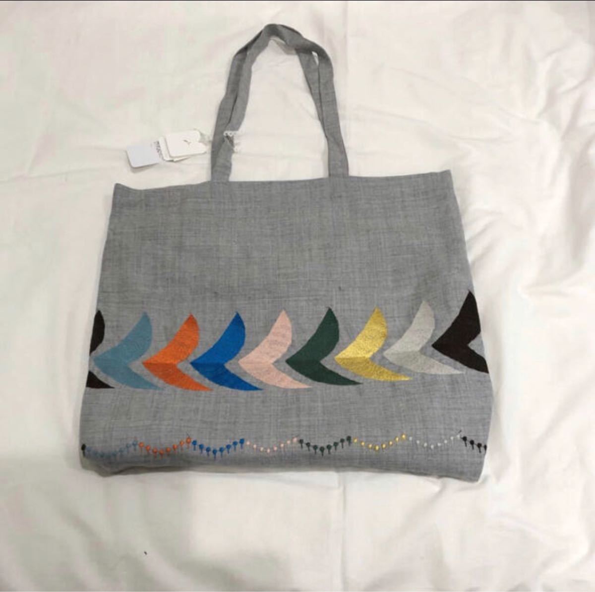 新品 松屋限定 ミナペルホネン bird バード トートバッグ 大 新品 松屋限定 ミナペルホネン bird バード トートバッグ 大