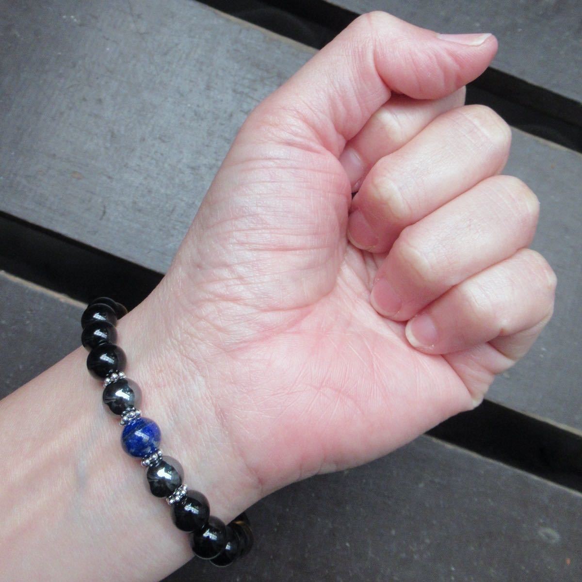  onyx x lapis lazuli x Tiger I xhema tight bracele natural stone Power Stone 