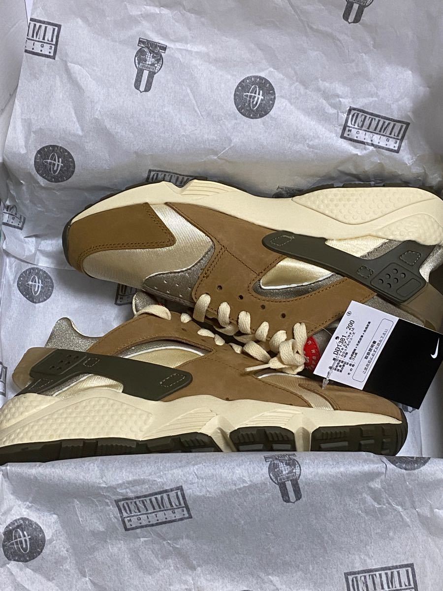 新品27.5 Stussy× NIKE AIR HUARACHE LE DD1381-200 ステューシー