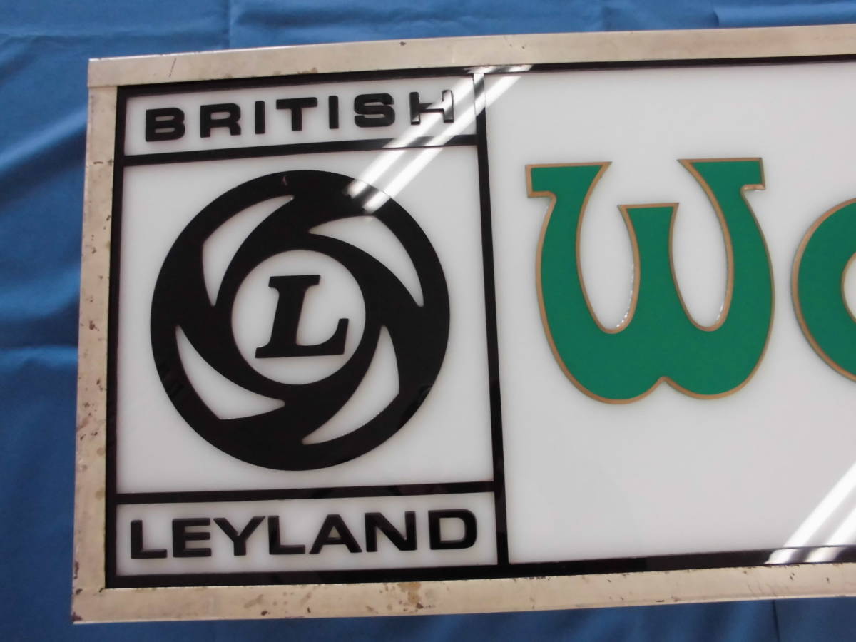 当時物　BRITISH LEYLAND WOLSELEY / ウーズレー　ディーラーサイン・電飾看板　USED品_画像2