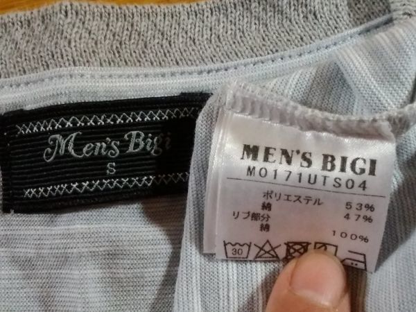 MENS BIGI/メンズビギ Tシャツ SIZE:S グレー系 送料215円～_画像5