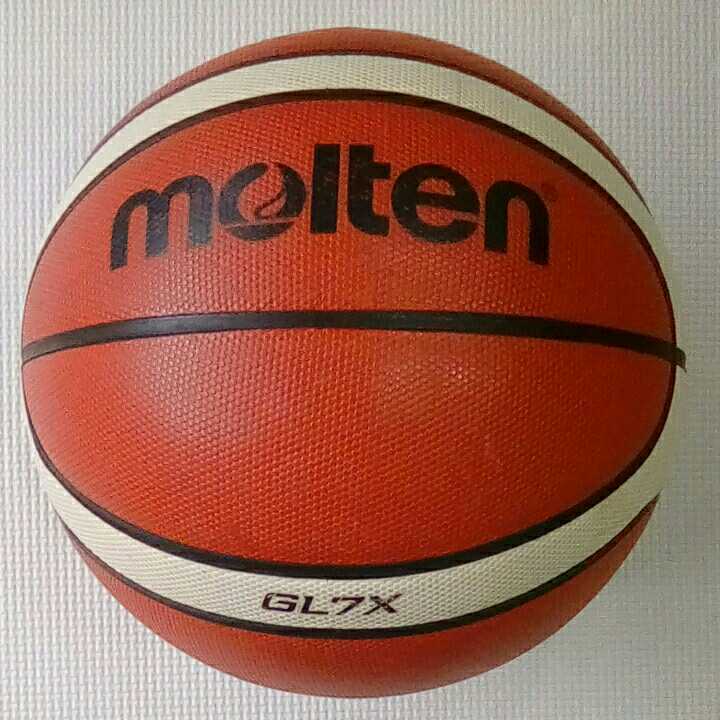 使用品 完売品 バスケットボール 7号 天然皮革製 12面体「molten BGL7X GL7X」(検) molten モルテン MIKASA ミカサ BGL7 GL7_画像3