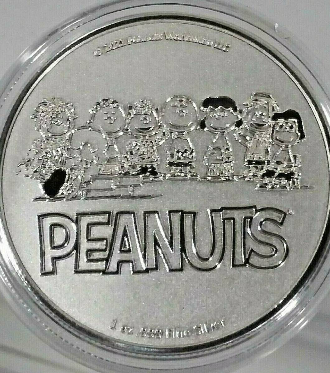 最新銀貨　海外大人気　2020 Peanuts Snoopy and Charlie Brown Valentine 1 oz Silver Coin　発行数10000