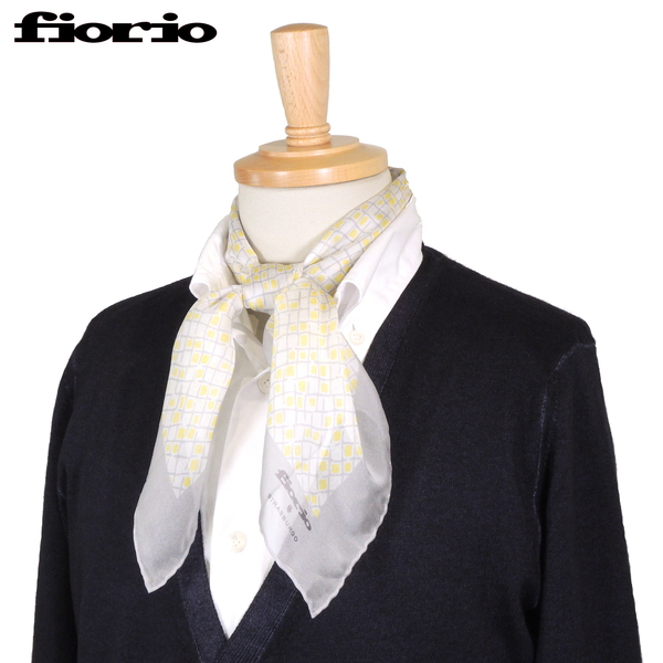 無料サンプルOK fiorio フィオリオ スカーフ イタリア製 シルク100