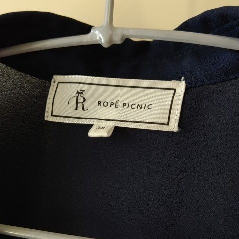 ロペピクニック ROPE'PICNIC トップス ブラウス 半袖 ネイビー