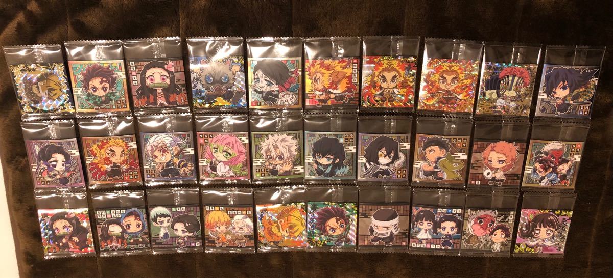 【鬼滅の刃】ディフォルメシール3 ウエハース 其ノ三☆★コンプリート全30種☆★ Demon slayer