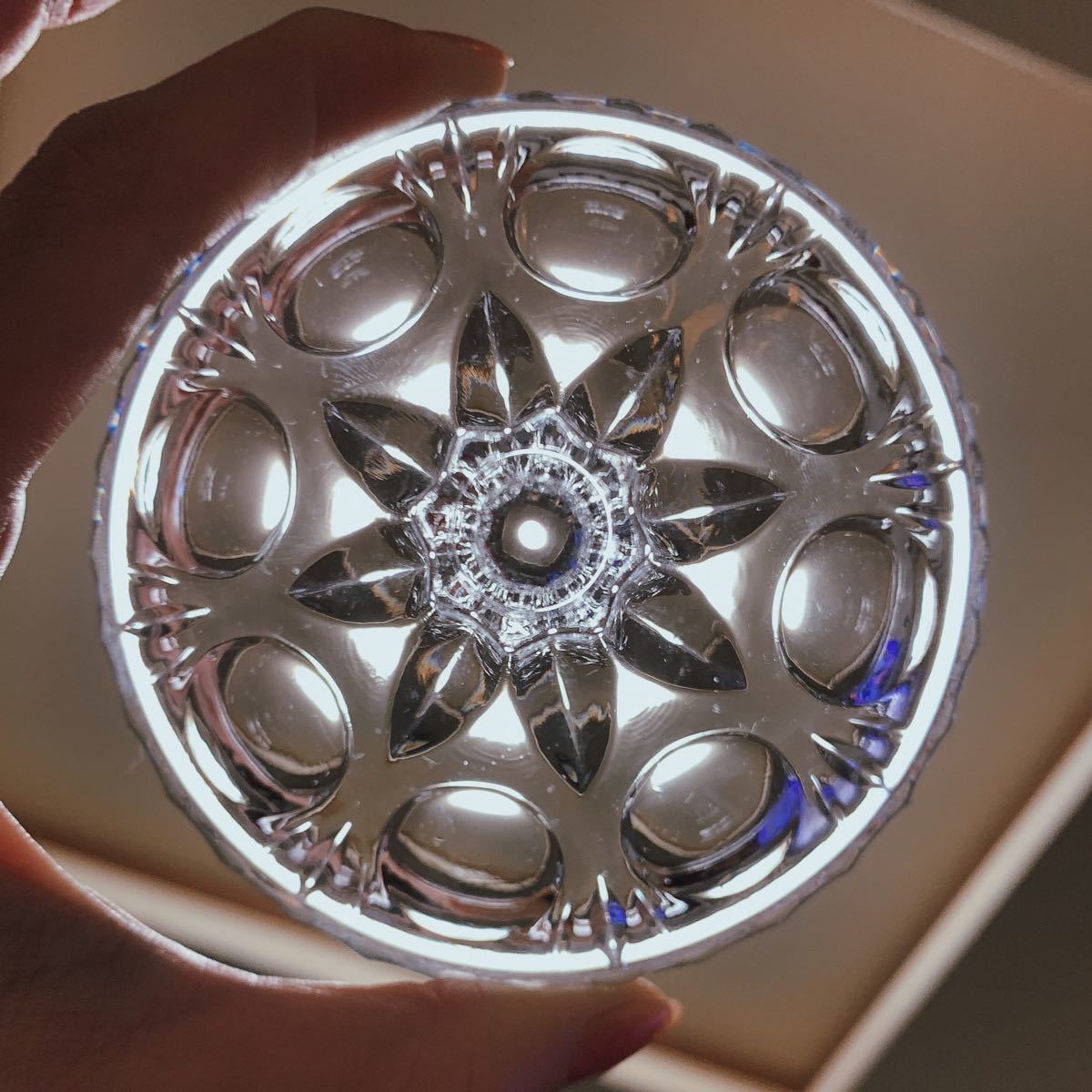 昭和レトロ アデリアグラス 小鉢 蓋付き  シュガーポット ガラスポット プレスガラス