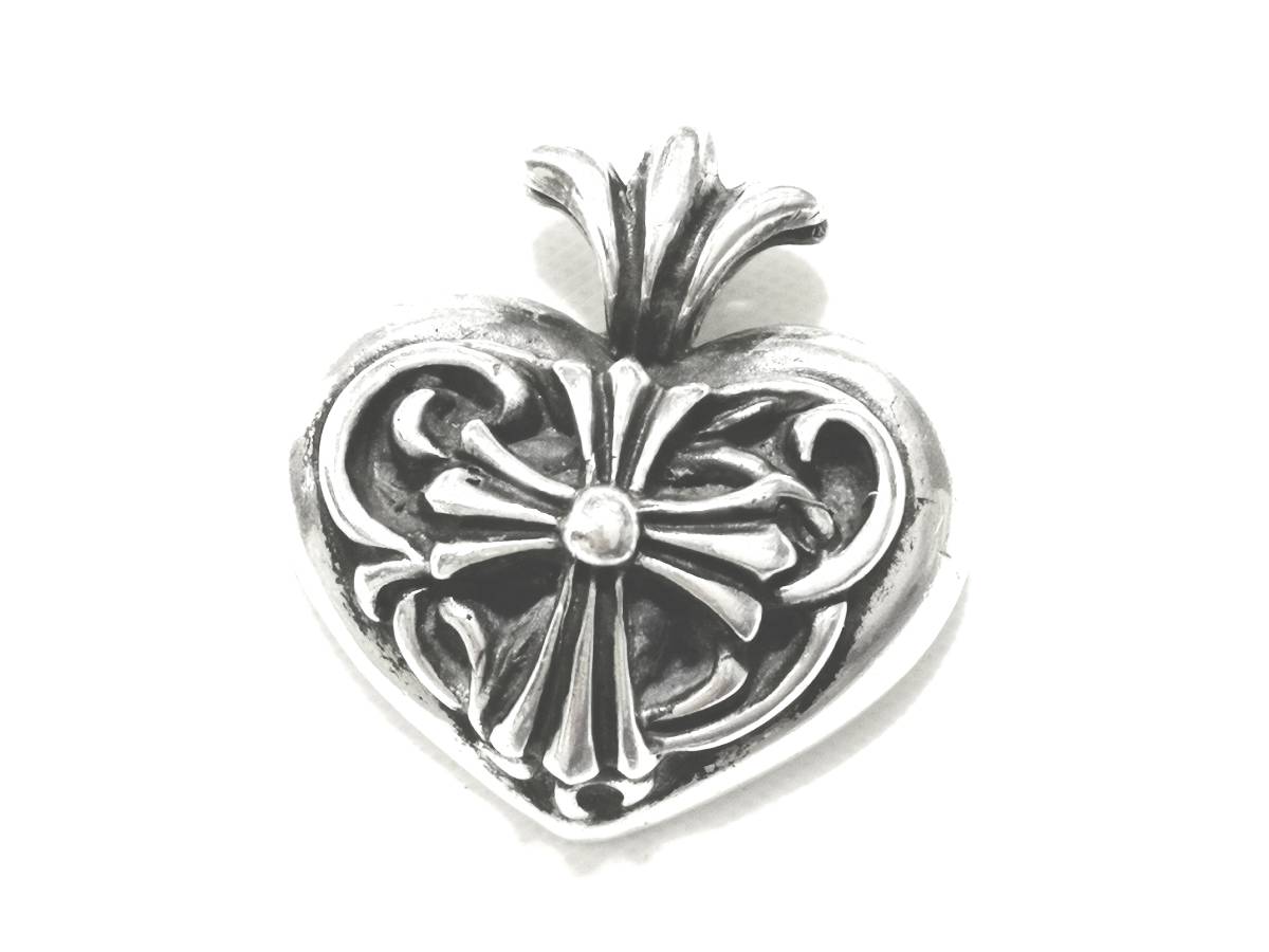 貴重 レア 本物 正規品 A&G エーアンドジー Floral Ivy Heart w/ Cross