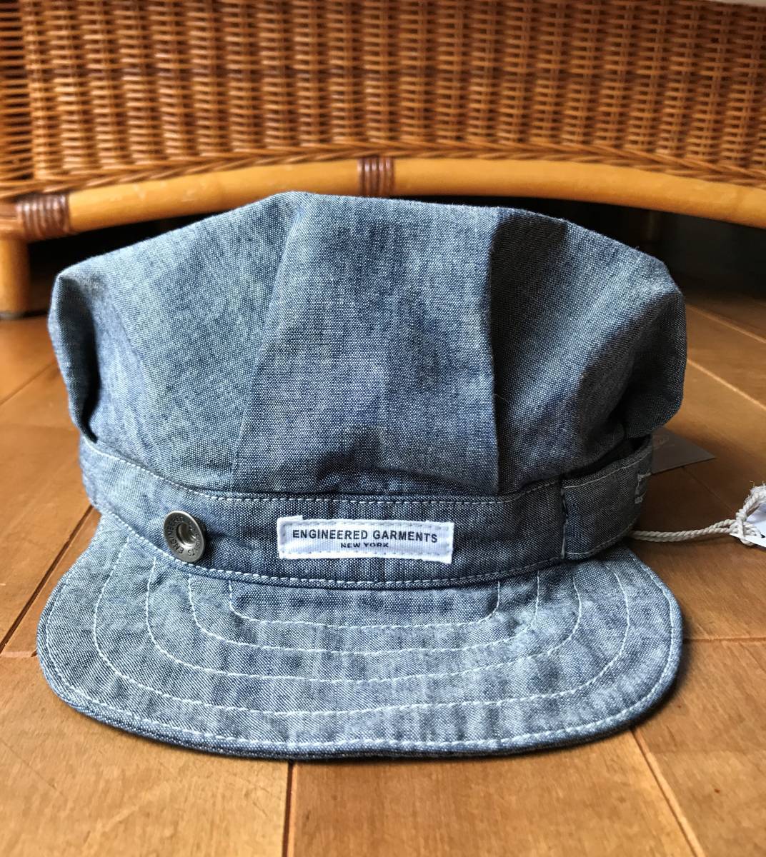 【新品・展示品】ENGINEERED GARMENTS × BEAMS エンジニアドガーメンツ ビームス別注 RAIL ROADER CAP キャップ サイズM／NEPENTHES S2W8_画像1