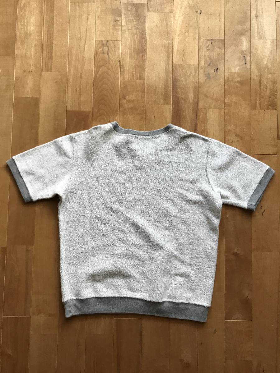 【美品・フランス製】A.P.C. アーペーセー スウェット裏地Tシャツ カットソー レディースSサイズ 半袖Tee リンガー