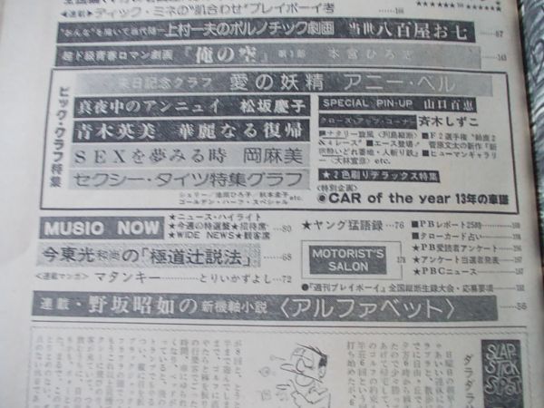 ヤフオク H20 即決 週刊プレイボーイ 1977年4 12 表紙 ヤフオク H20 即決 週刊プレイボーイ 1977年4 12 表紙