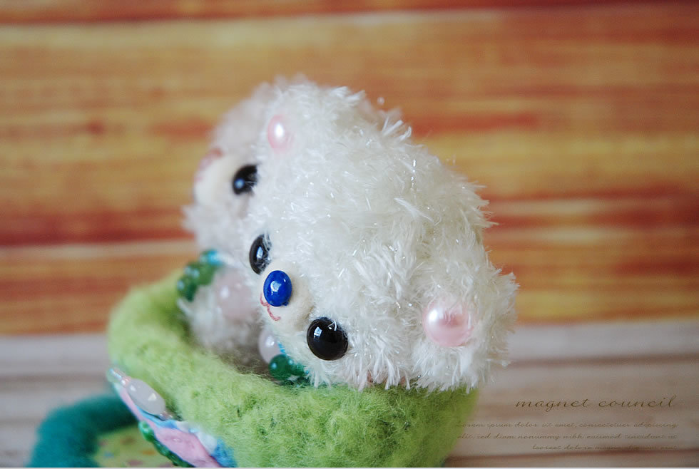 ☆ハンドメイド * しあわせイッパイ!くまっころりん♪(マット付) * あみぐるみ * 送料無料 * 1点物!☆ - あみぐるみ ☆ハンドメイド * しあわせイッパイ!くまっころりん♪(マット付) * あみぐるみ * 送料無料 * 1点物!☆ - あみぐるみ