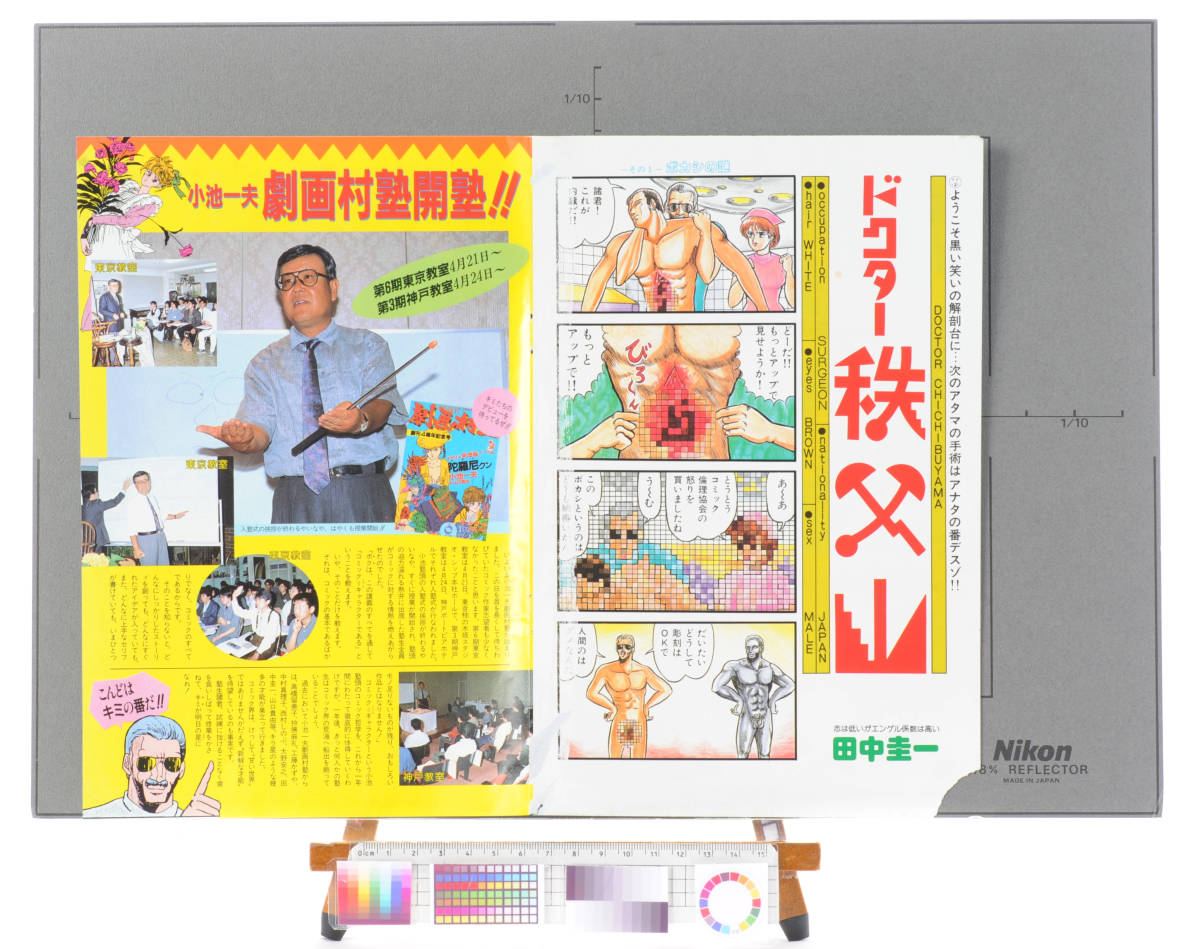1980s Comic Gekigasonjuku Spread Color Poster 10(Shinobu Nishimura)コミック劇画村塾  見開きカラーポスター 西村しのぶ[tag8808]