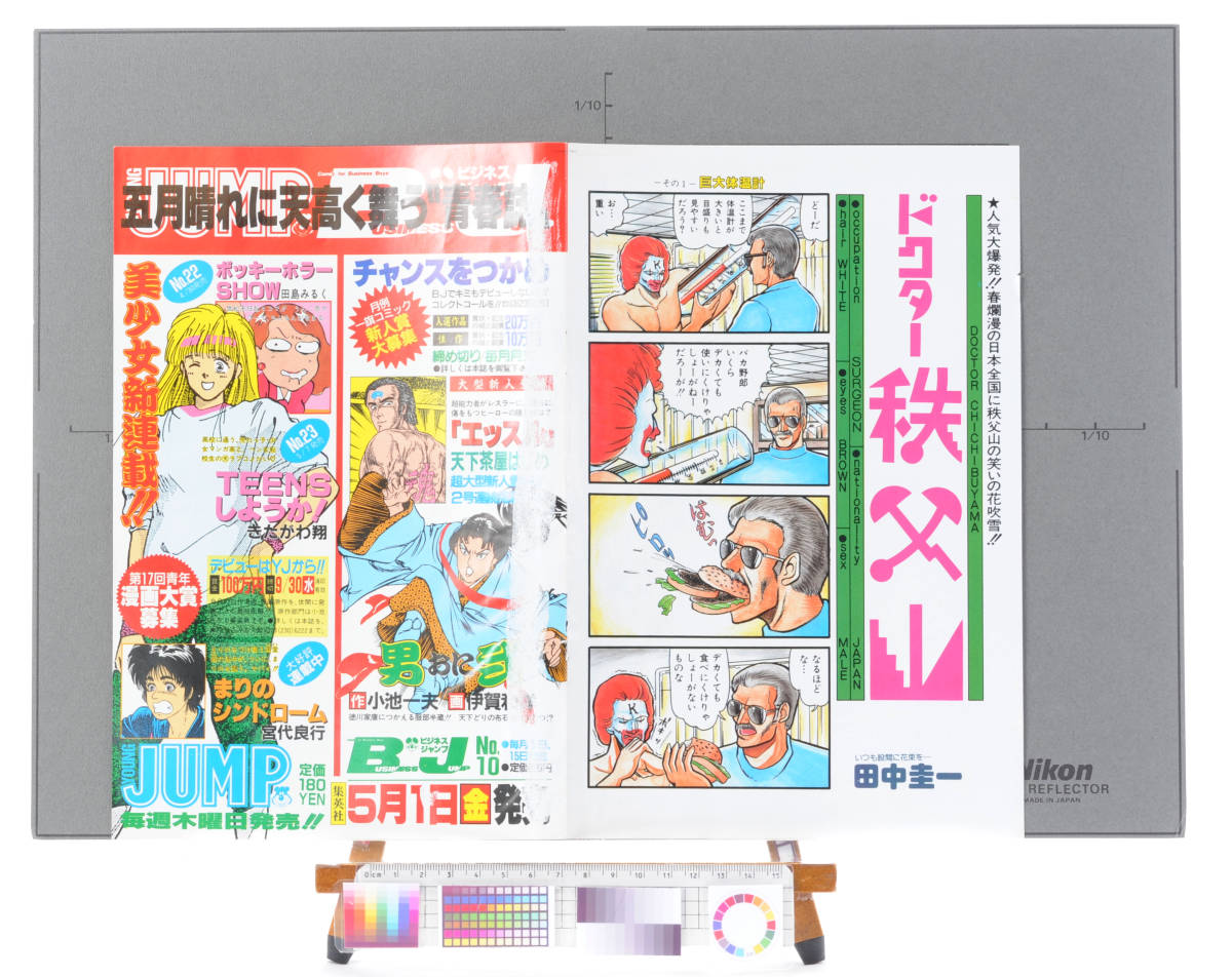 1980s Comic Gekigasonjuku Spread Color Poster 9(Shinobu Nishimura)コミック劇画村塾  見開きカラーポスター 西村しのぶ[tag8808]