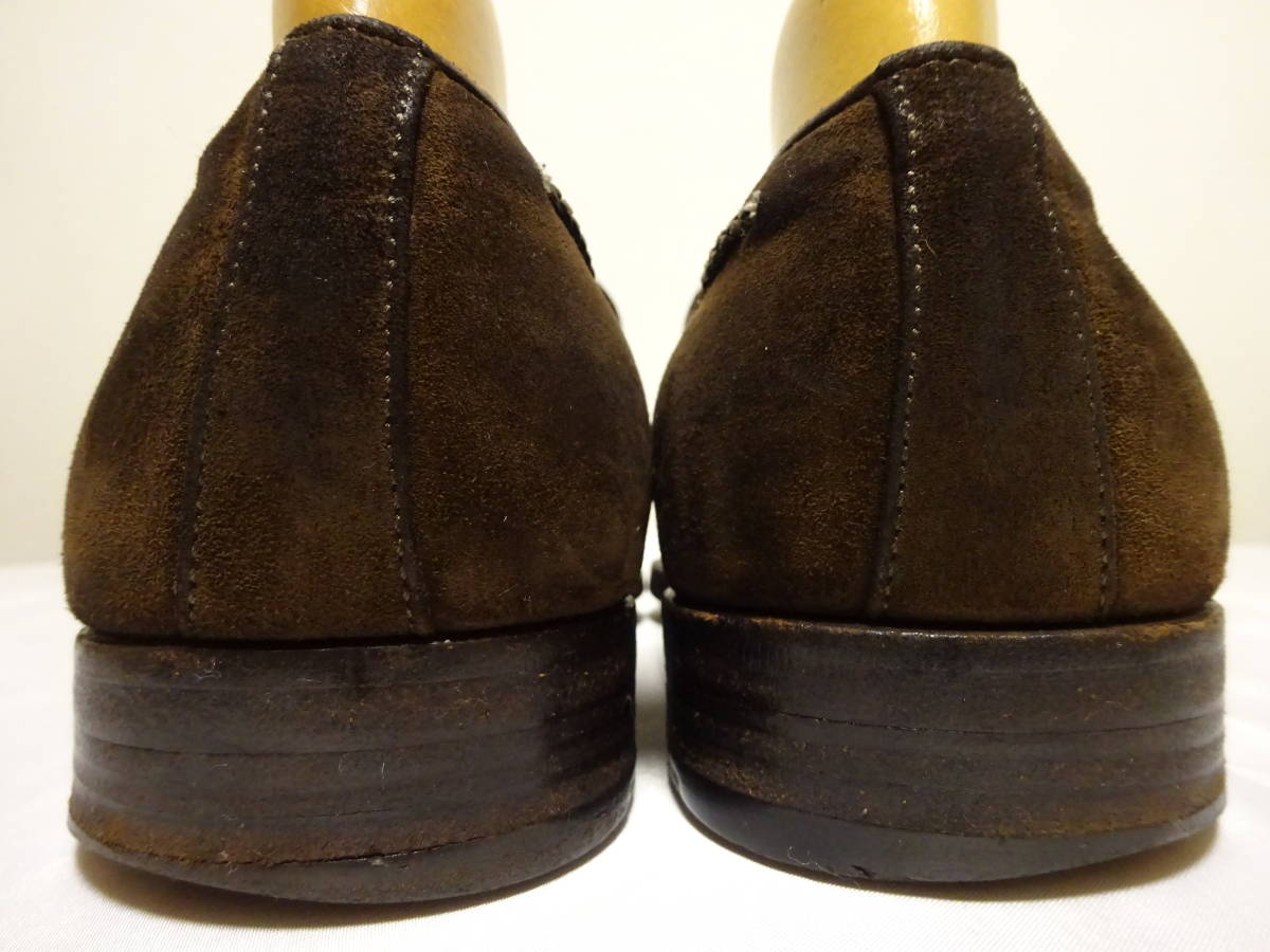 TANINO CRICSItanino Chris chi- car fn back leather tassel Loafer leather shoes dark brown ITALY made 6.5 25cm rank 