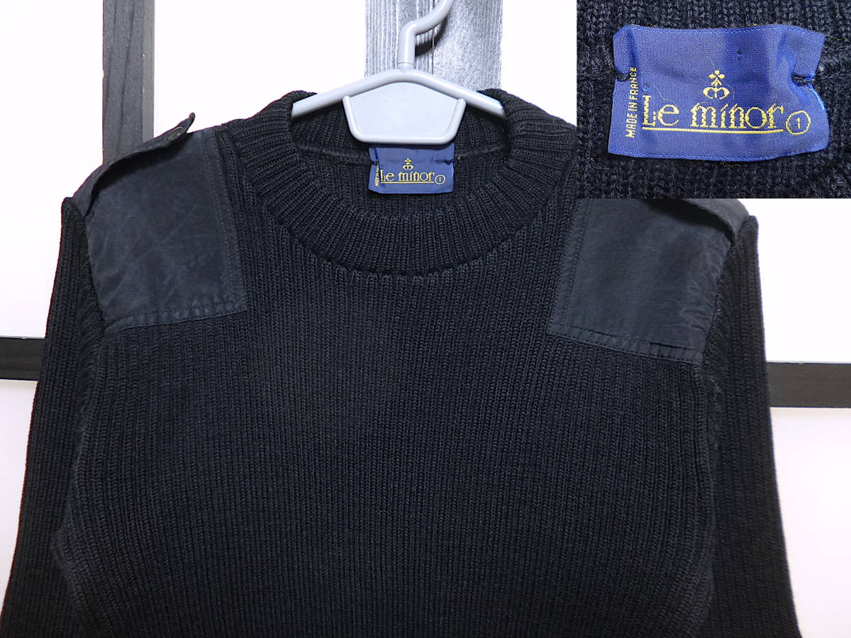  Le Minor commando sweater France made / Le Minor sweater military 