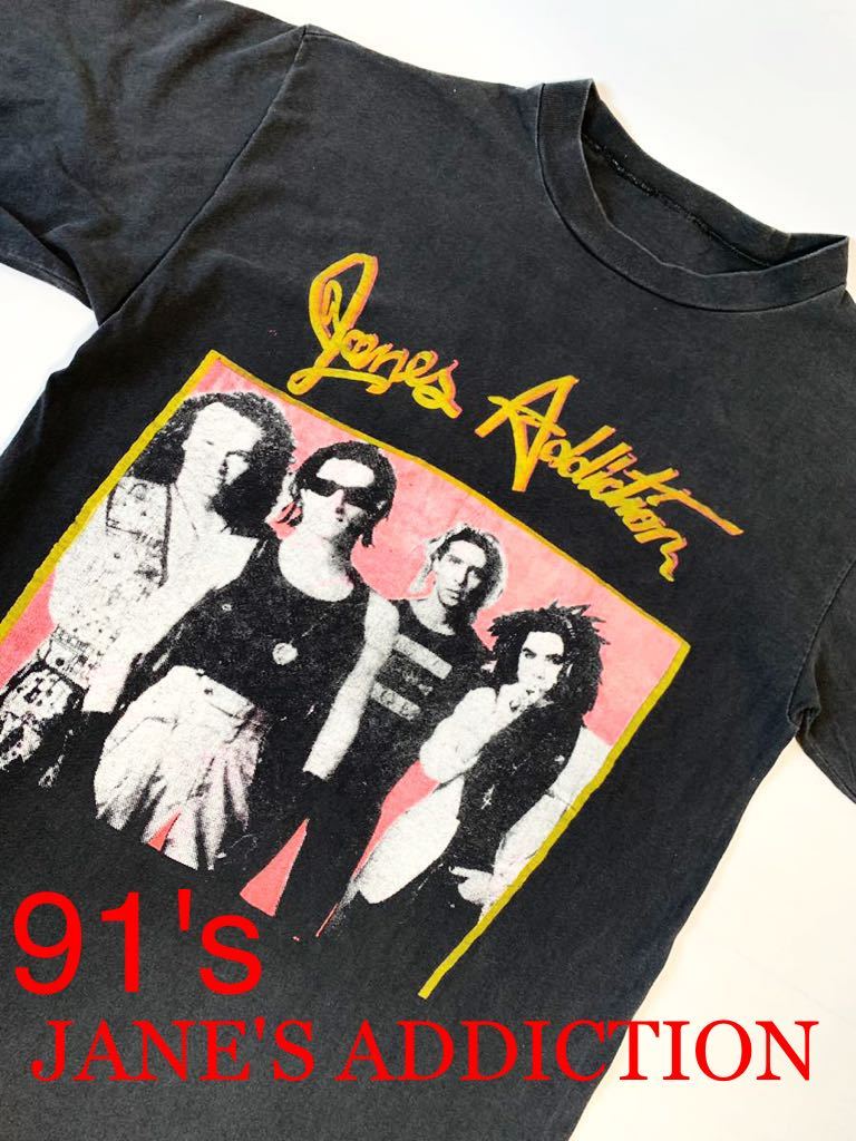【GINGER掲載商品】 レア！ 90年代 JANE'S ADDICTION ビンテージ 1991年 ツアーTシャツ バンドTシャツ vintage ジェーンズアディクション ロックTシャツ90's Tシャツ