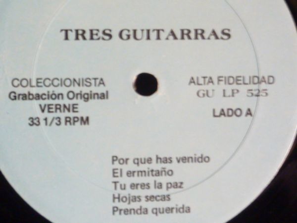 TRIO VEGABAJENO/LAS TRES GUITARRAS-525 （LP）_画像3
