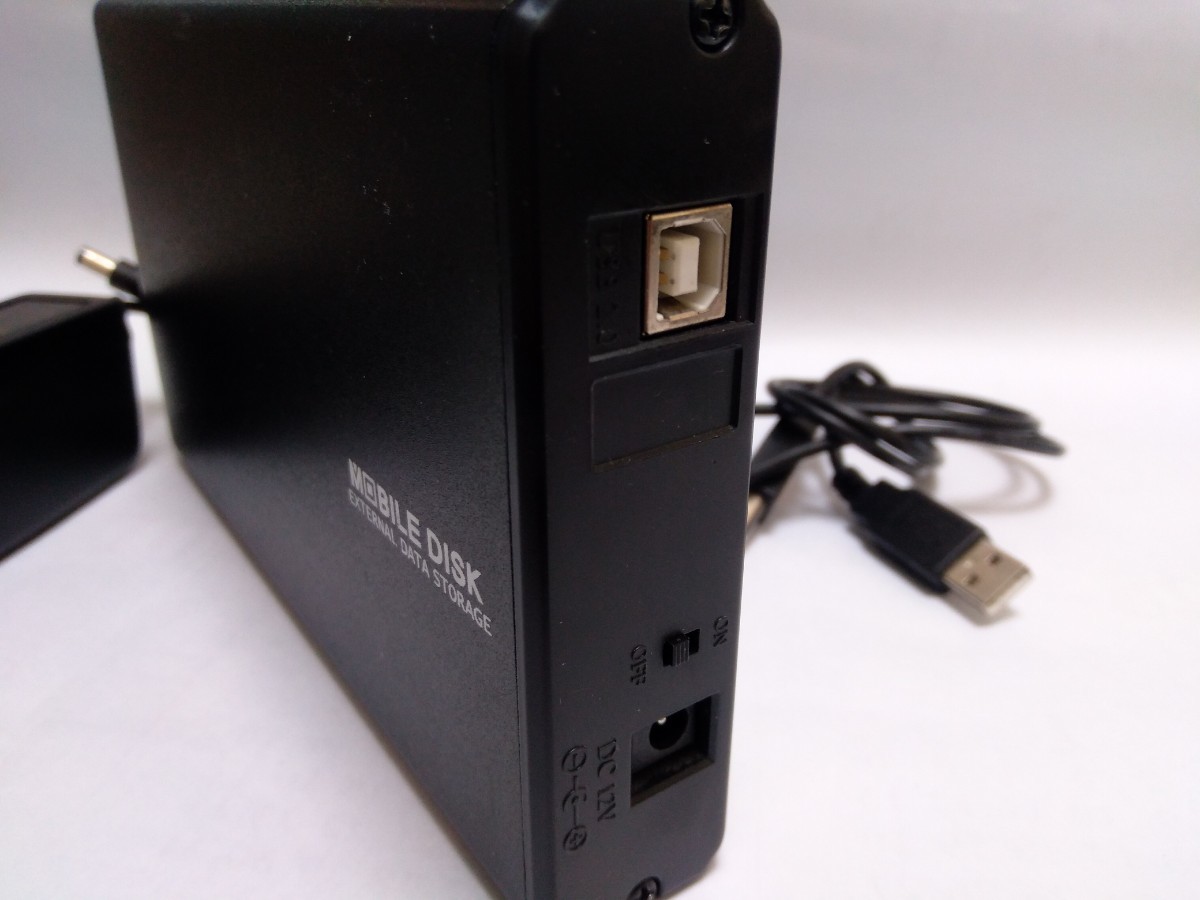 【USB HDD 2.0TB】3.5inch外付けハードディスク