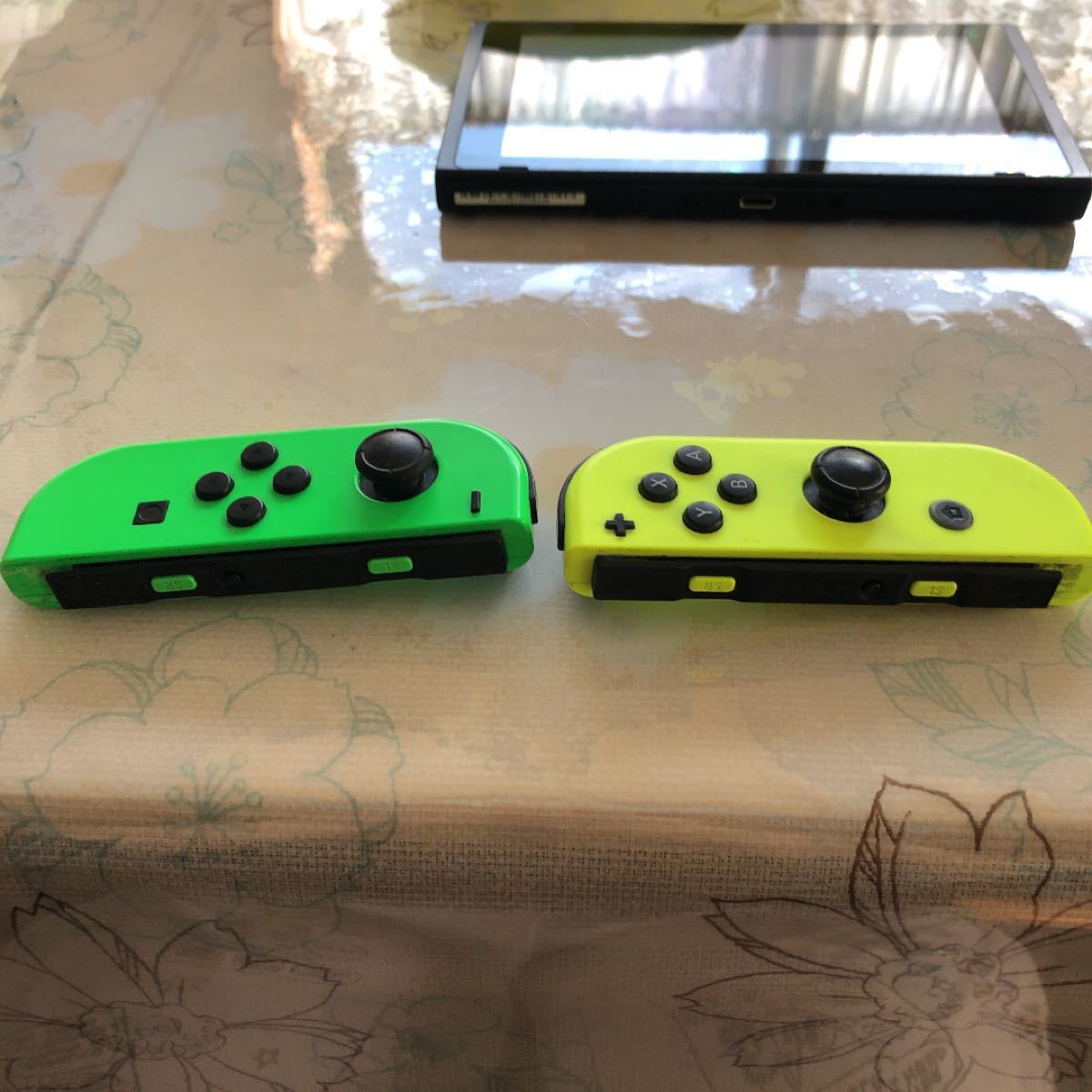 Switch本体 Nintendo Switch ジョイコン Lネオングリーン/Rネオンイエロー !ジャンク品!