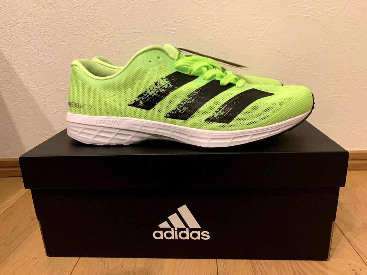 26 0cm】adidas adizero RC2 アディゼロ グリーン ブラック 26 0cm】adidas adizero RC2 アディゼロ グリーン ブラック