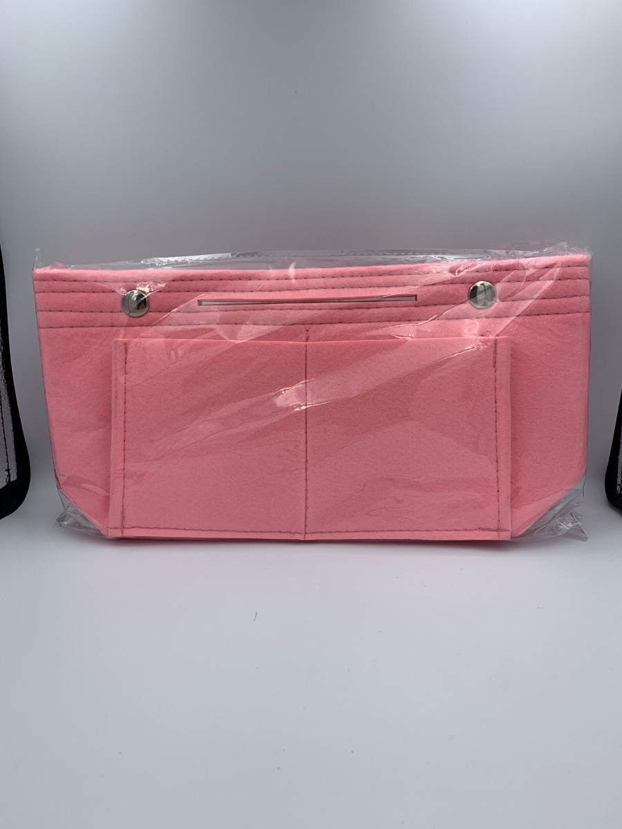 セール中！バッグインバッグ インナーバッグ おしゃれ  小物収納  軽量 化粧ポーチ ピンク 青 赤  フェルト