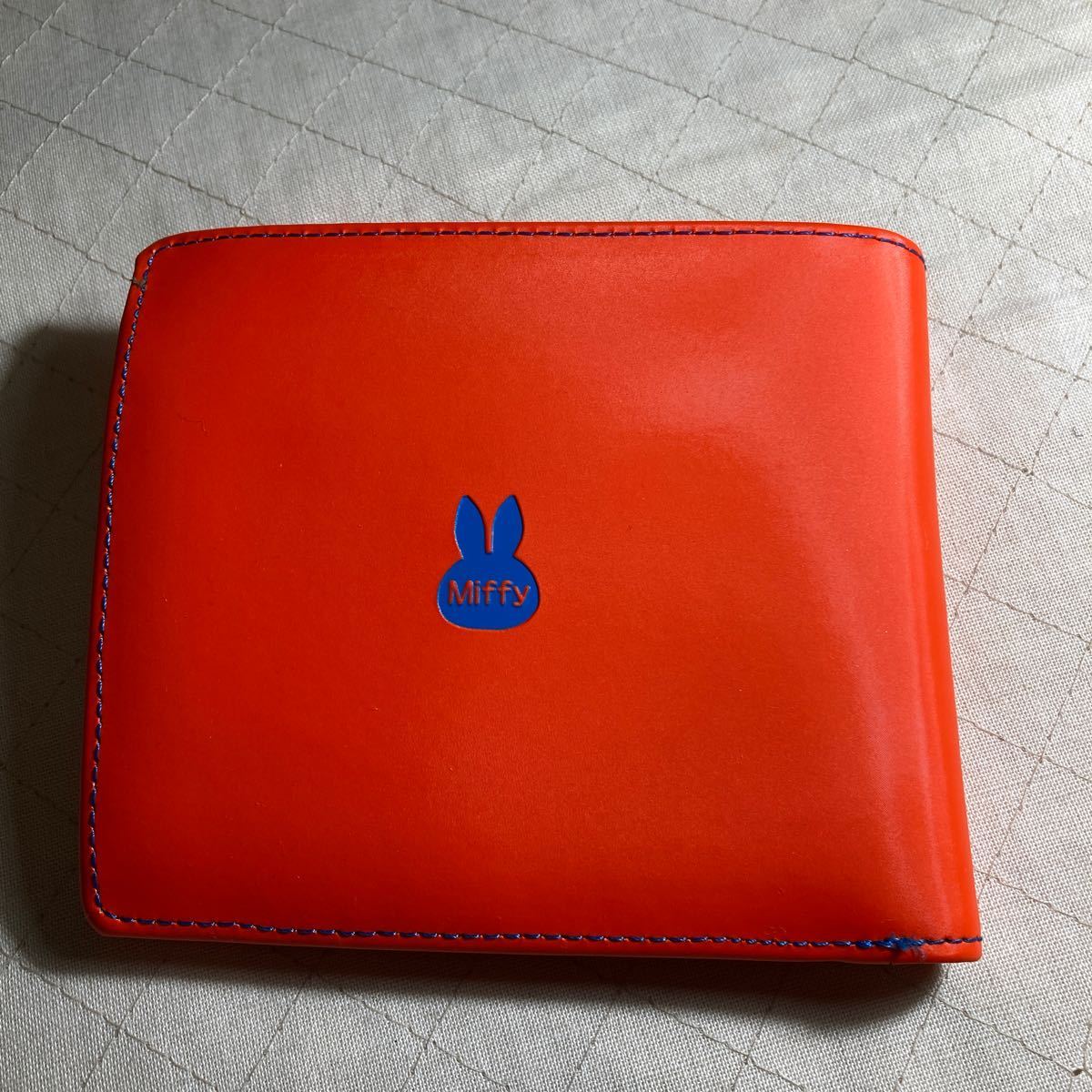 Paypayフリマ ミッフィー 二つ折り財布 イラストフェイス ワレット オレンジ Paypayフリマ ミッフィー 二つ折り財布 イラストフェイス ワレット オレンジ