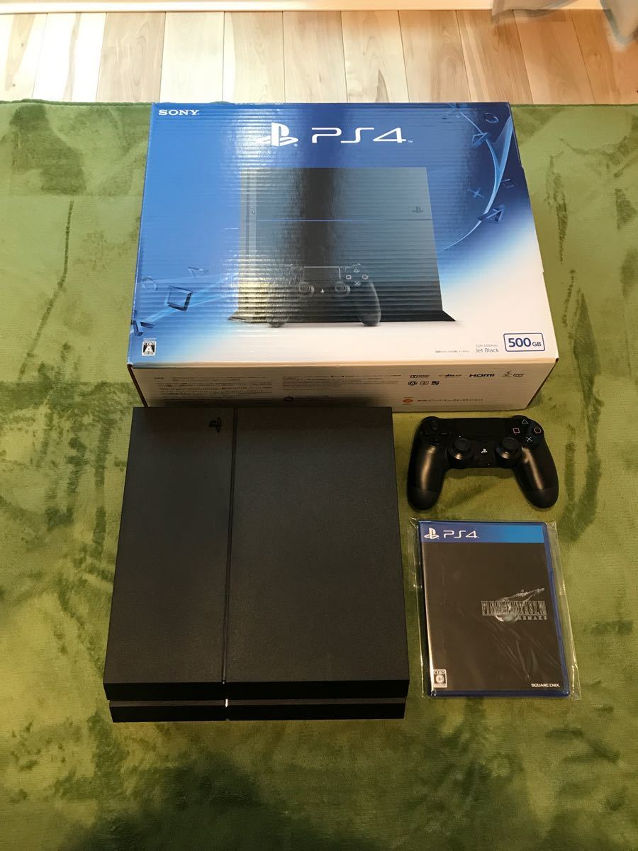 PS4本体  ジェットブラック 500GB CUH-1200A FF7リメイク