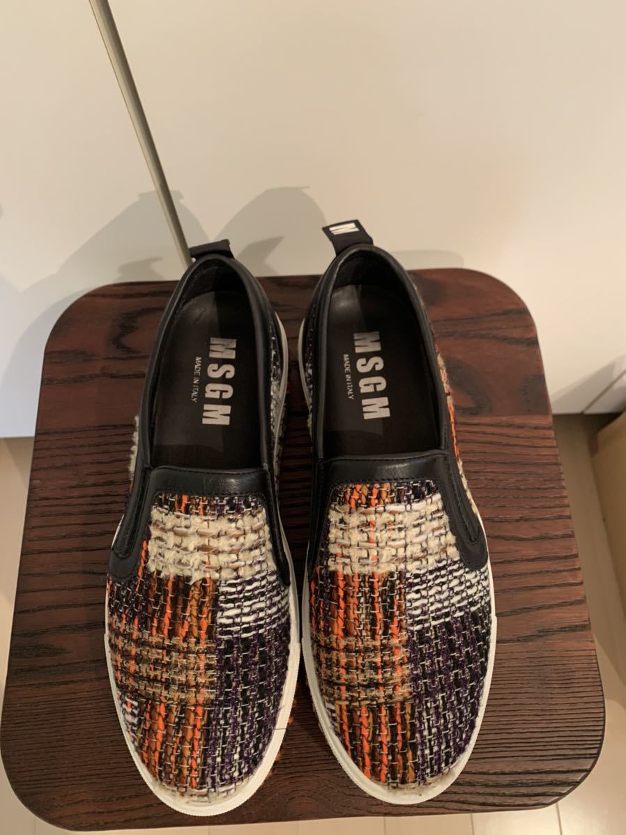  beautiful goods!! almost unused! MSGM slip-on shoes 