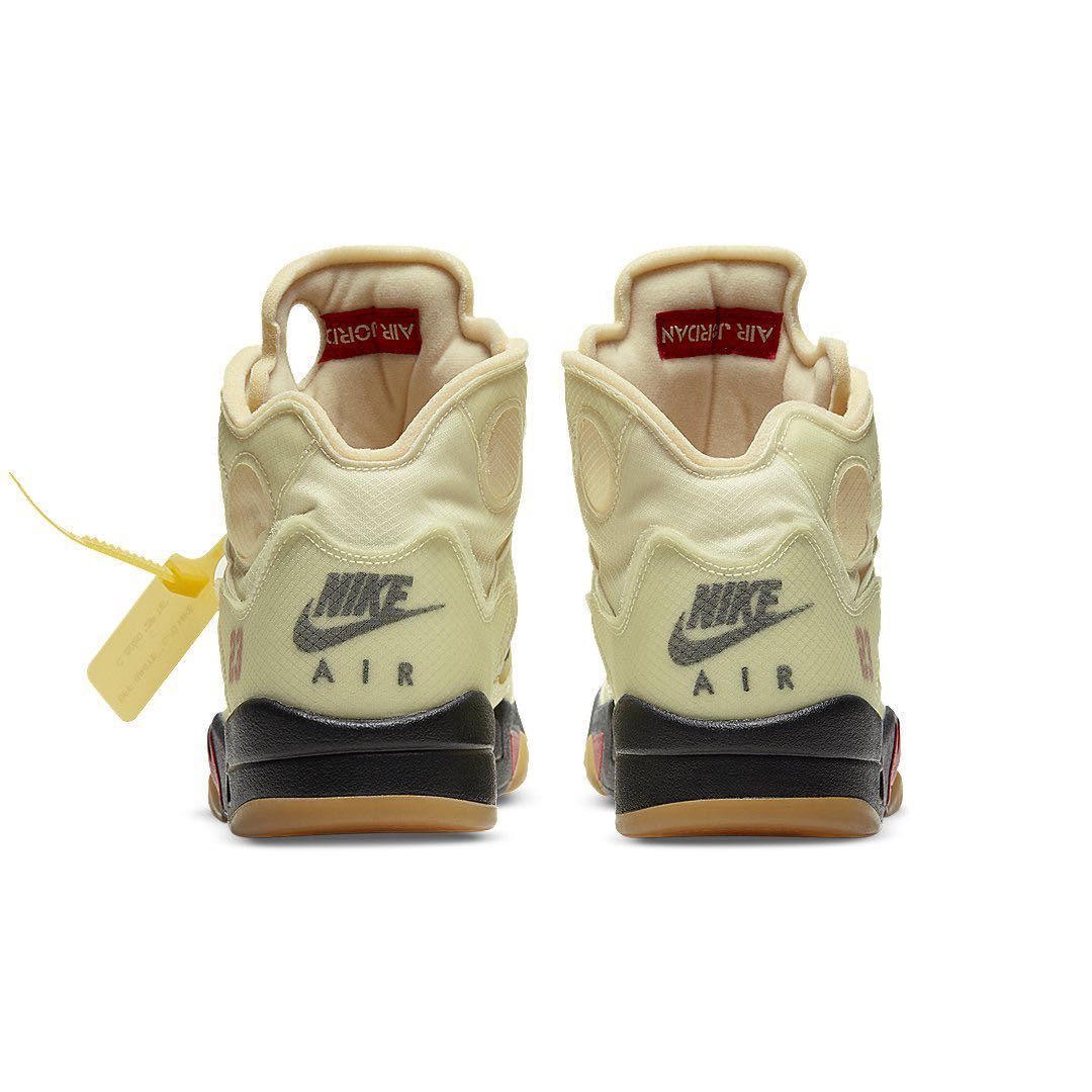 26.5cm US8.5 NIKE OFF WHITE AIR JORDAN 5 RETRO SP SAIL ナイキ オフ