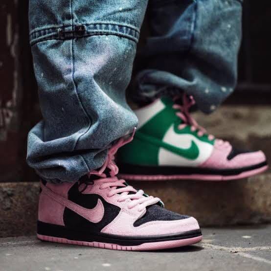 26cm US8 NIKE SB DUNK HIGH PRO PRM INVERT CELTICS ナイキ ダンク ハイ プロ セルテックス CU7349-001 LOW QS PREMIUM PINK ピンク green_画像1