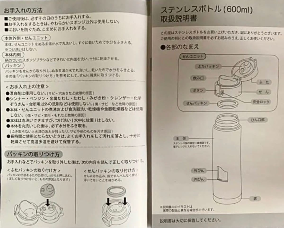 新品未開封　スヌーピー  ステンレス ボトル 水筒 600ml  正規品