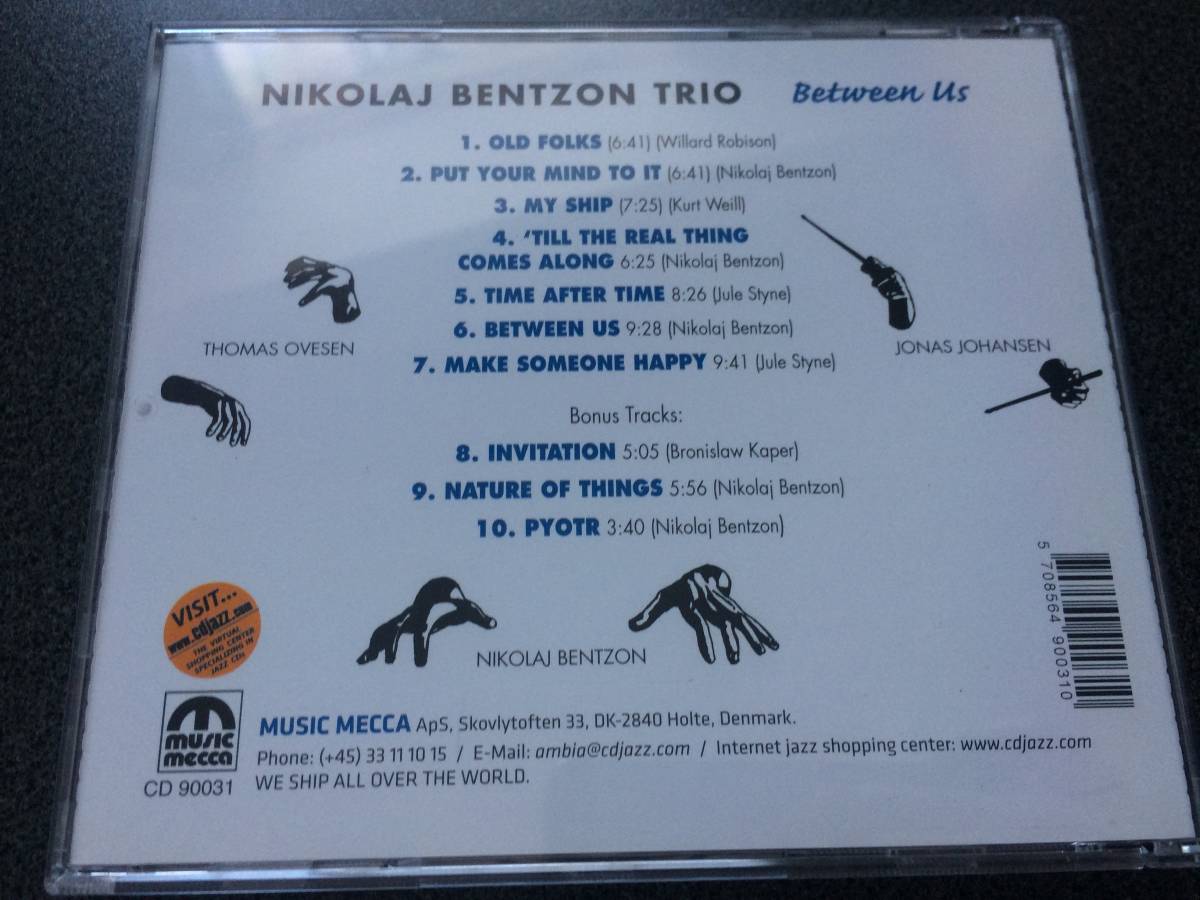 ★☆【CD】BETWEEN US / ニコライ・ベンツォン NIKOLAJ BENTZON TRIO☆★_画像2