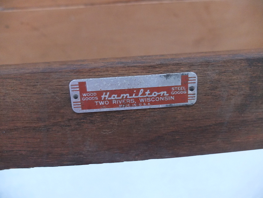 Vintage 1930-40's Hamilton社製 Industrial Drafting Table アンティーク ビンテージ ドラフティングテーブル 製図台 作業台 USA製 _画像6