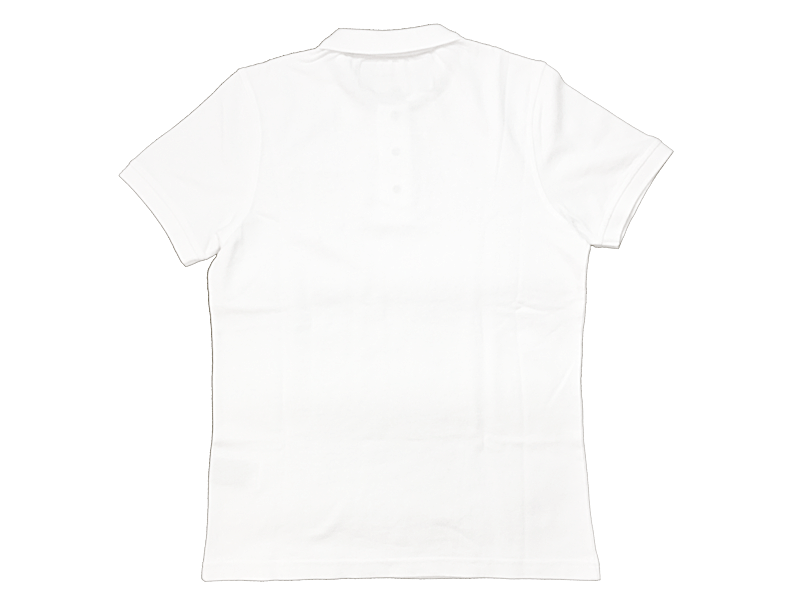 ハイドロゲン HYDROGEN 190054 WHITE クレスト紋章ワッペン付き メンズ向け ホワイト 半袖 ポロシャツ M_画像3