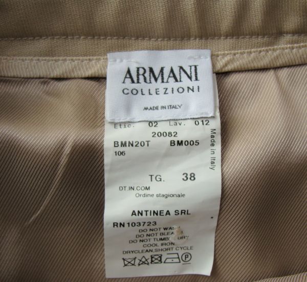 [USED]*ARMANI/ Armani * задний flair узкая юбка 38 F41