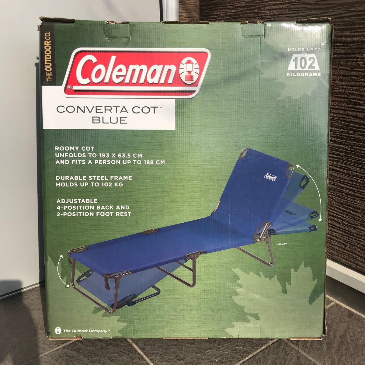 Coleman コンバータ コット ブルー 折畳み式ベッド/ラウンジャー   コールマン キャンプ