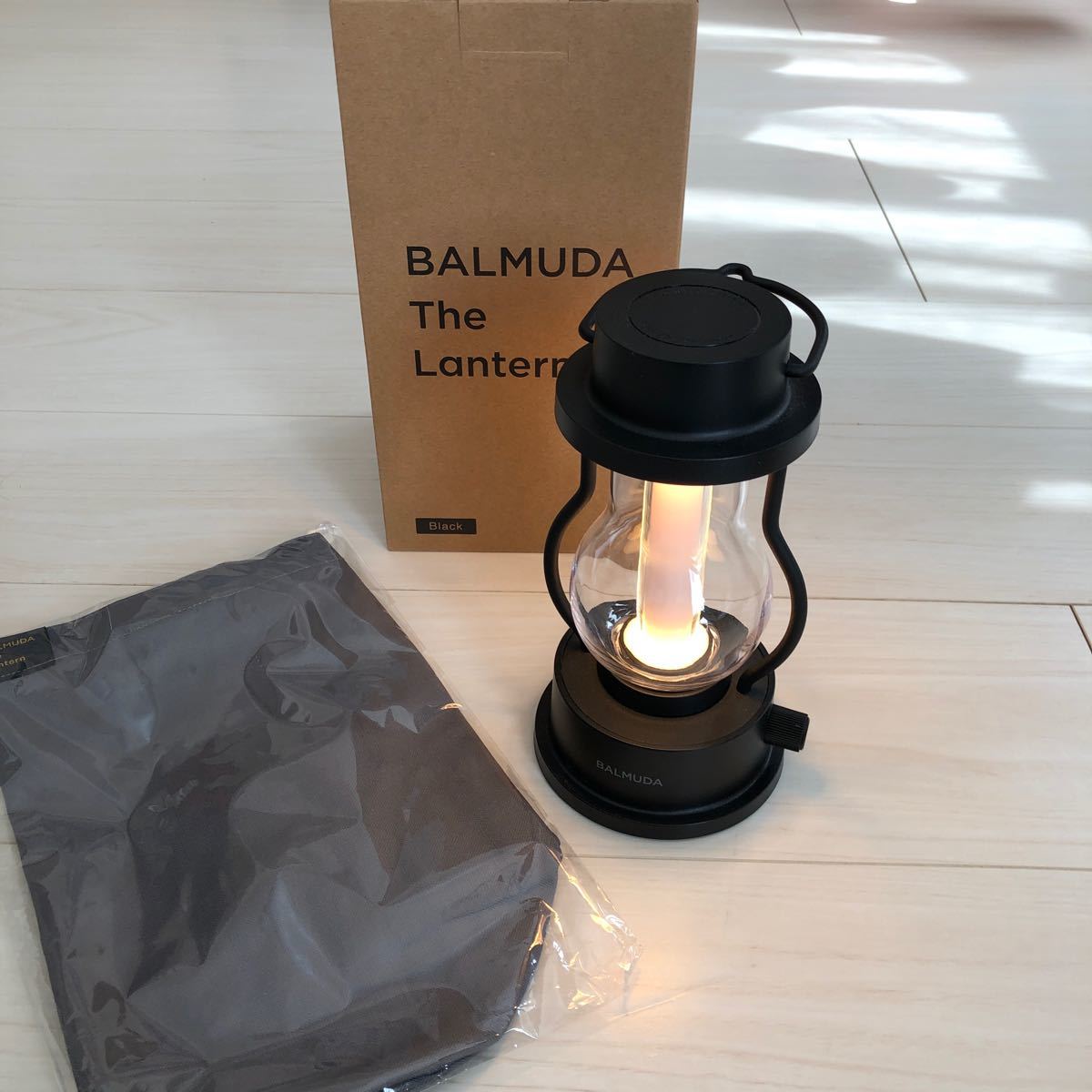 BALMUDA バルミューダ　The Lantarn ブラック　専用収納袋セット