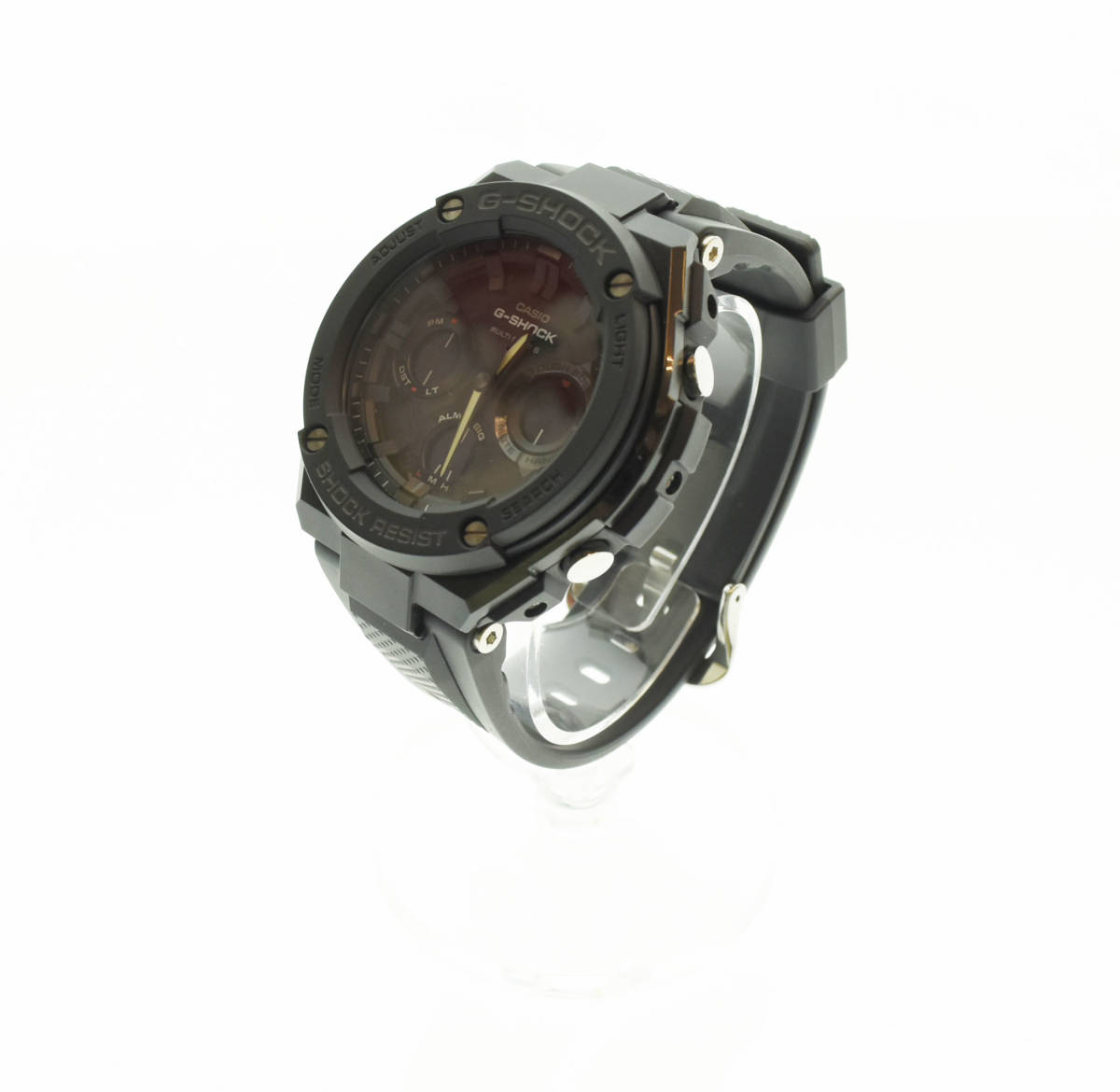 ◯ CASIO カシオ G-SHOCK ジーショック G-STEEL Gスチール 電波ソーラー 腕時計 GST-W100G 黒 ブラック 103_画像3