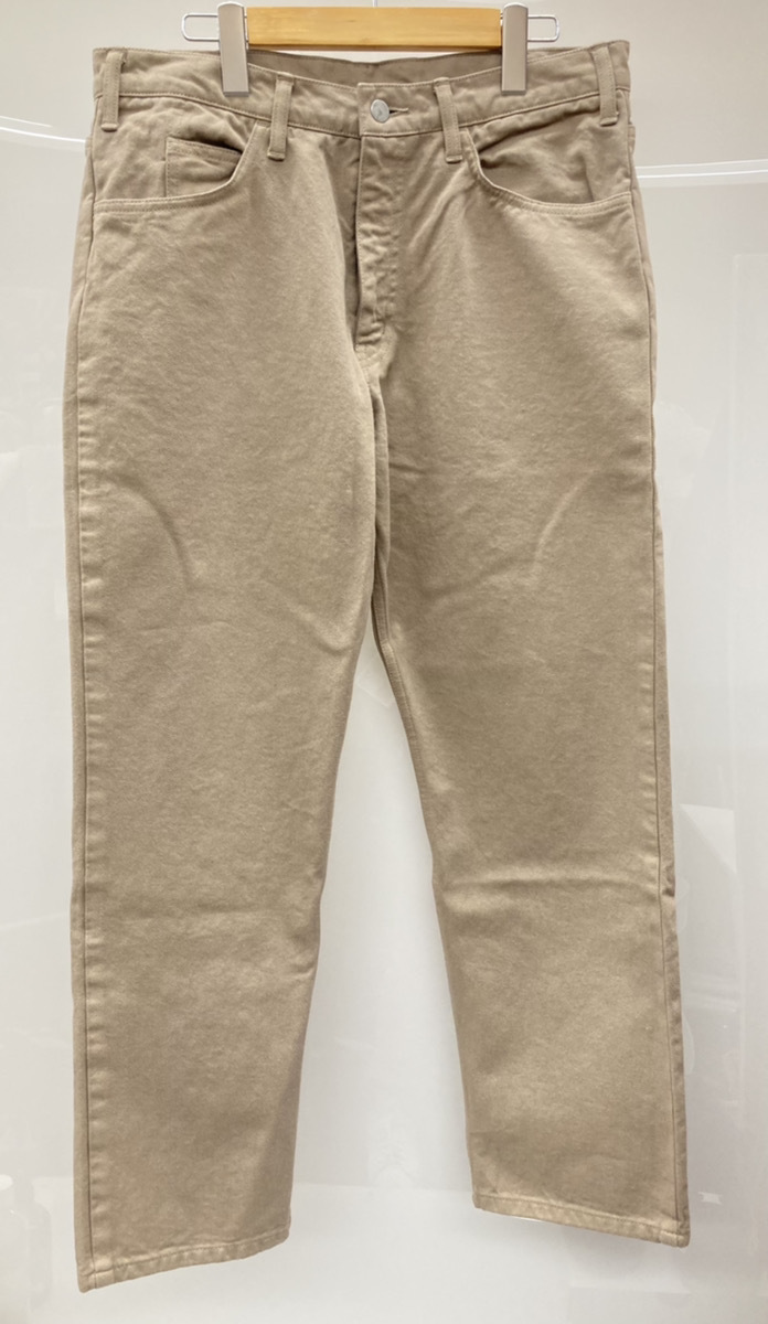 最新のデザイン ★UNUSED 104 サイズ3 ベージュ カラーデニムパンツ pants denim color アンユーズド Lサイズ
