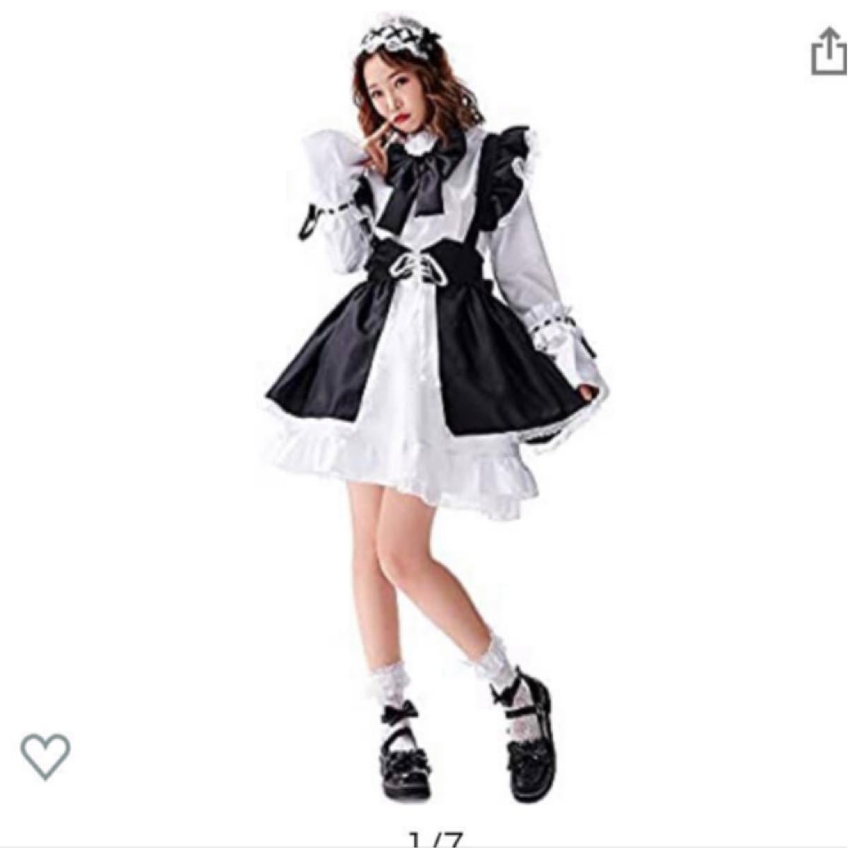 メイド服 コスプレ 長袖 Sサイズ 新品未使用