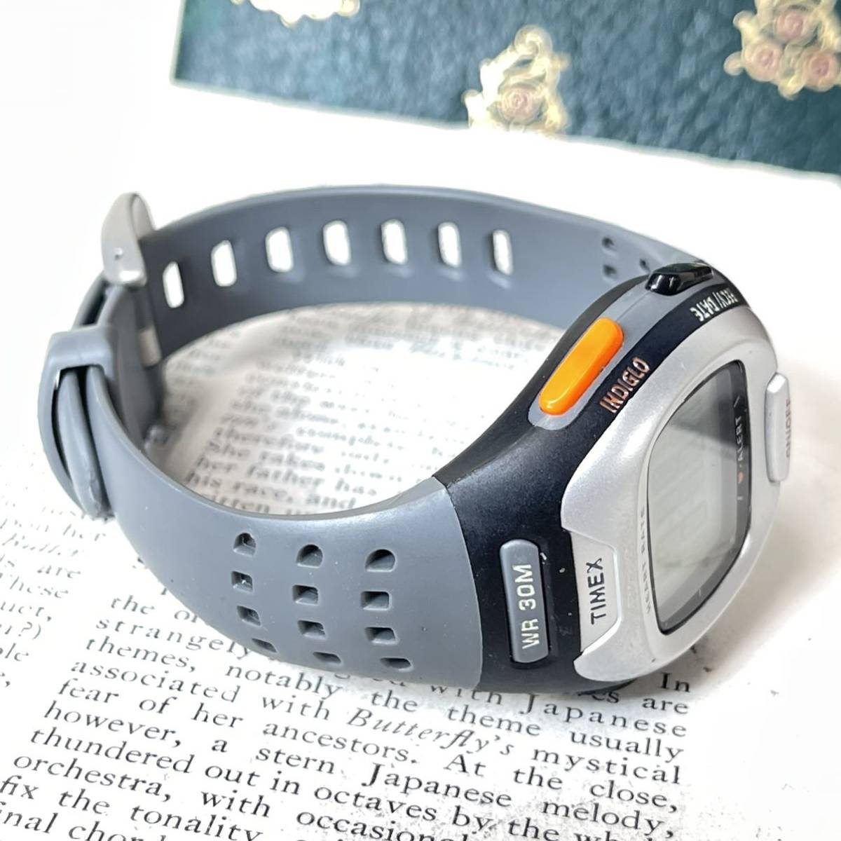 TIMEX タイメックス 腕時計 ハートレートモニター 心拍計 INDIGLO デジタル 稼動品 W1823_画像3