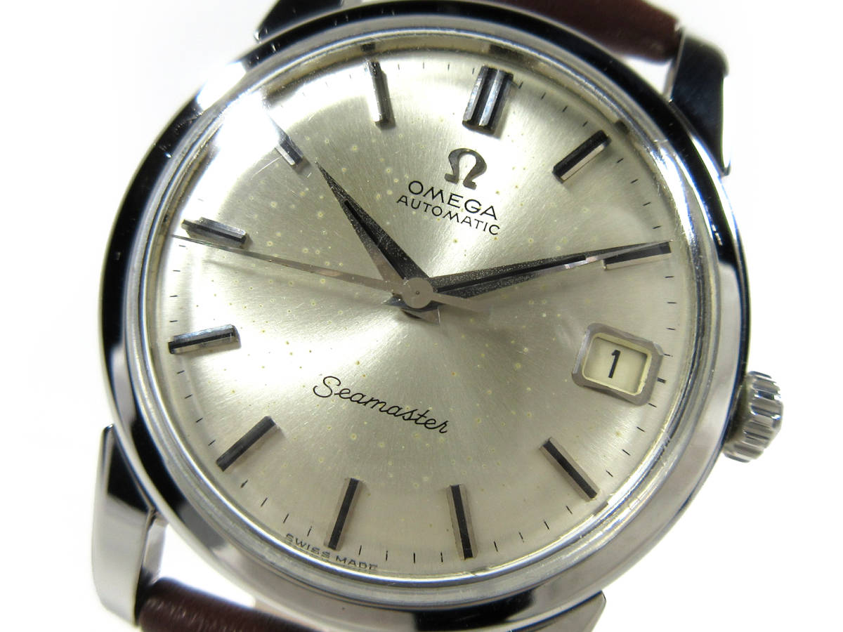 オメガ 1963年 ヴィンテージ 166.009 シーマスター シルバーデイト 33mm メンズ 自動巻 時計 SS cal.562_画像2