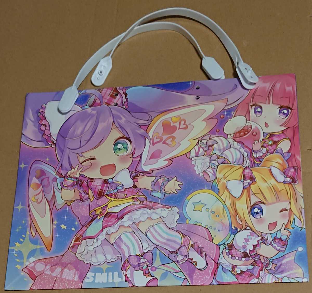 C88 けろまき こいち プリパラ B5対応 組立クリアバッグ &ショッパー(夏コミ らぁら そらみスマイル)_画像3