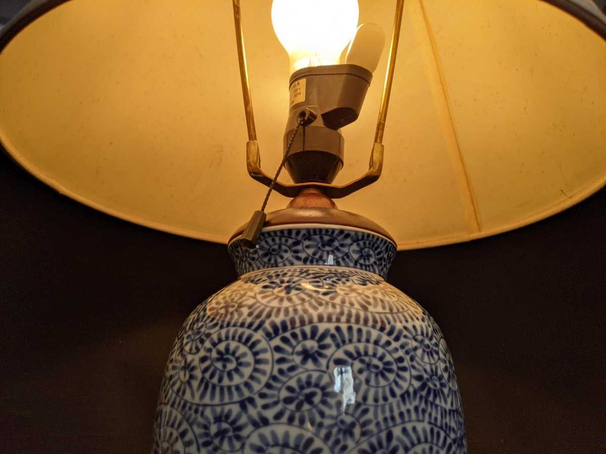  old Imari Tang . writing sama Tang . pattern ceramics and porcelain electric stand table lamp desk lamp rare article operation OK